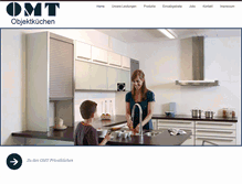 Tablet Screenshot of omt-objektkuechen.de